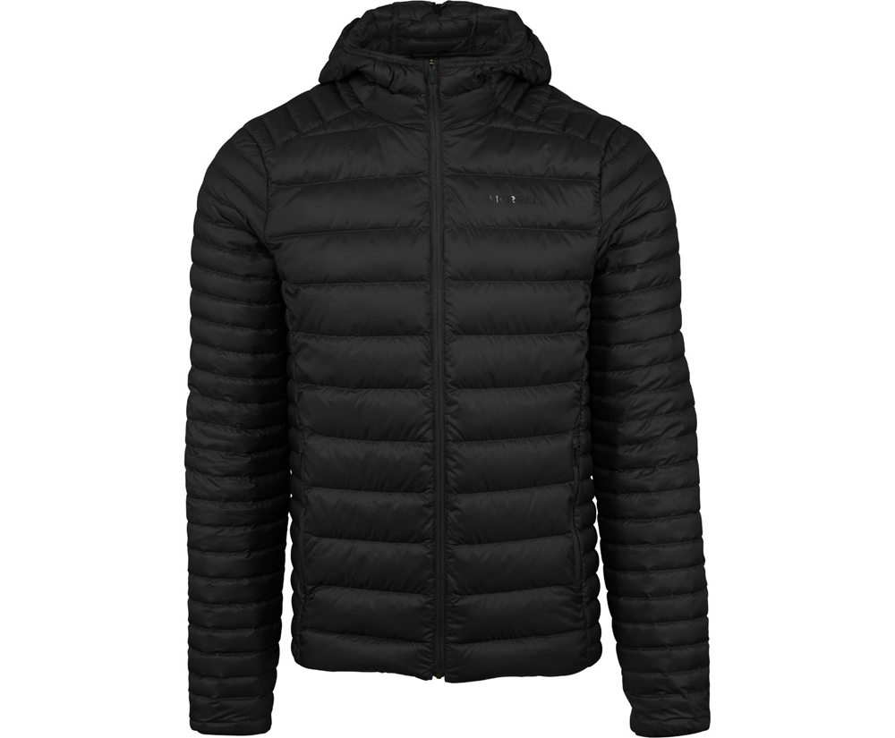 Merrell Jackets Black - Ridgevent™ Thermo Hoody - Mens 69WLZXAJT